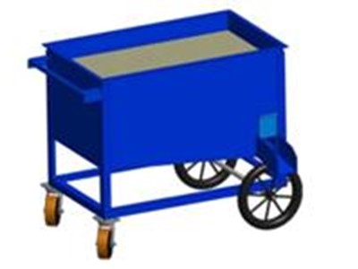 Mortar pouring cart