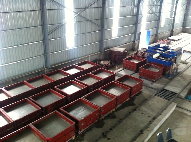 Khuôn gạch bê tông nhẹ tại Myanmar